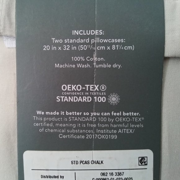 Threshold Ultra Soft Pillowcases (Standard, Chalk color) - Picture 8 of 9